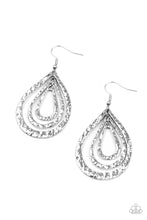 Load image into Gallery viewer, Paparazzi Plains Pathfinder - Silver - Earrings