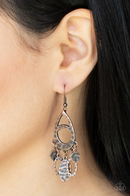Paparazzi PLAINS Jane - Copper - Earrings