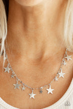 Load image into Gallery viewer, Paparazzi Starry Shindig - Silver - Necklace &amp; Earrings - $5 Jewelry with Ashley Swint