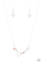 Load image into Gallery viewer, Paparazzi Proudly Patriotic - Red - Necklace &amp; Earrings