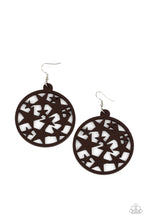 Load image into Gallery viewer, Paparazzi Cosmic Paradise - Brown - Wooden Star Earrings