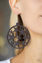 Load image into Gallery viewer, Paparazzi Cosmic Paradise - Brown - Wooden Star Earrings