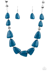 Paparazzi Tenaciously Tangy - Blue  - Necklace & Earrings