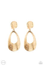 Load image into Gallery viewer, Paparazzi Printed Perfection - Gold - Clip On Earrings