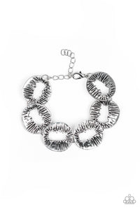 Paparazzi Cut It Out! - Silver - Bracelet - $5 Jewelry With Ashley Swint