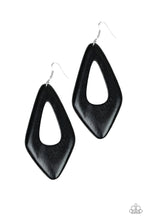 Load image into Gallery viewer, Paparazzi A SHORE Bet - Black - Bold Wooden - Earrings - $5 Jewelry With Ashley Swint