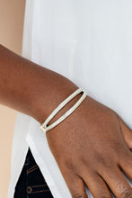 Load image into Gallery viewer, PRE-ORDER - Paparazzi A Show of FIERCE - White - Hinged Bracelet - $5 Jewelry with Ashley Swint