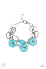 Load image into Gallery viewer, Paparazzi Absolutely Artisan - Blue Turquoise Stone - Silver Accents - Bracelet - Fashion Fix September 2019 - $5 Jewelry With Ashley Swint