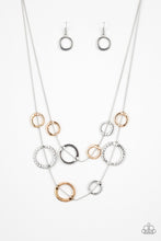 Load image into Gallery viewer, Paparazzi Ageless Aesthetics - Silver - Hammered Finish - Silver &amp; Gold Rings - Necklace &amp; Earrings - $5 Jewelry with Ashley Swint