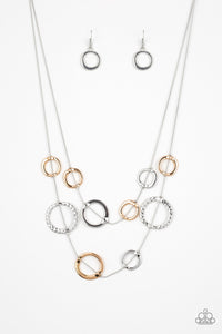 Paparazzi Ageless Aesthetics - Silver - Hammered Finish - Silver & Gold Rings - Necklace & Earrings - $5 Jewelry with Ashley Swint