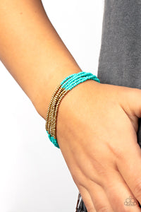 PRE-ORDER - Paparazzi BEAD Bold - Blue Turquoise Seed Bead - Bracelet - $5 Jewelry with Ashley Swint