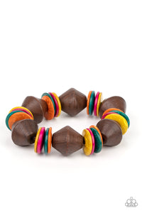 PRE-ORDER - Paparazzi Bermuda Boardwalk - Multi - Bracelet - $5 Jewelry with Ashley Swint