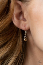 Load image into Gallery viewer, Paparazzi Bet Your Bottom Dollar - Brown Topaz Rhinestones - Necklace and matching Earrings - $5 Jewelry With Ashley Swint
