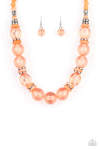 Load image into Gallery viewer, Paparazzi Bubbly Beauty - Orange - Acrylic Necklace &amp; Earrings - $5 Jewelry with Ashley Swint