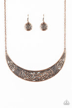 Load image into Gallery viewer, Paparazzi Bull In A China Shop - Copper - Necklace and matching Earrings - $5 Jewelry With Ashley Swint
