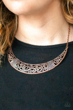 Load image into Gallery viewer, Paparazzi Bull In A China Shop - Copper - Necklace and matching Earrings - $5 Jewelry With Ashley Swint