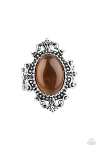 PRE-ORDER - Paparazzi Can You SEER What I SEER - Brown Cat's Eye Stone - Ring - $5 Jewelry with Ashley Swint