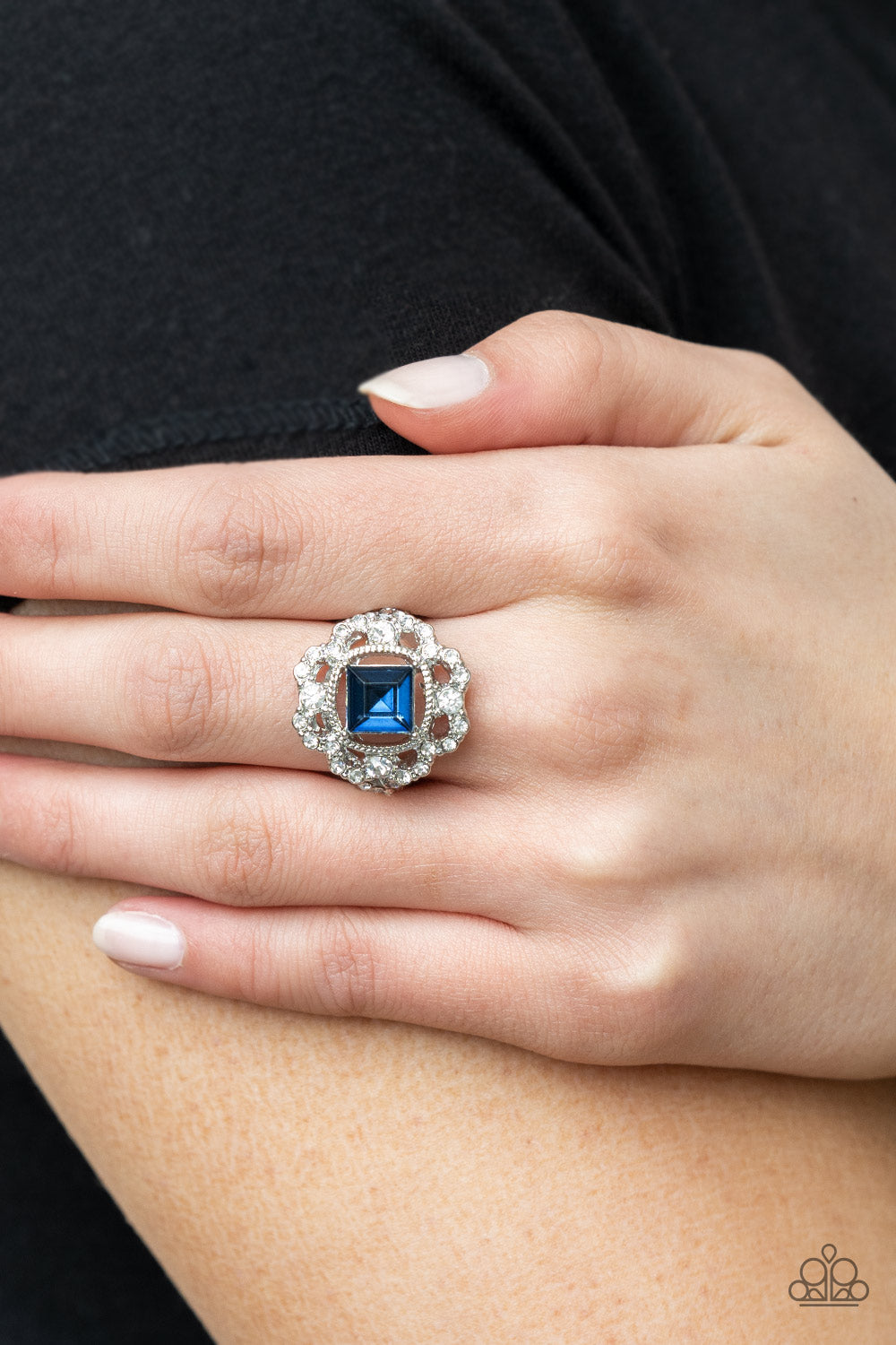 PRE-ORDER - Paparazzi Candid Charisma - Blue - Ring - $5 Jewelry with Ashley Swint