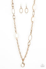 Load image into Gallery viewer, Paparazzi Casually Connected - Gold - LANYARD Necklace &amp; Earrings - $5 Jewelry with Ashley Swint