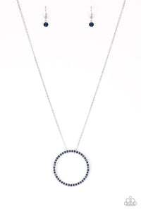PRE-ORDER - Paparazzi Center Of Attention - Blue - Necklace & Earrings - $5 Jewelry with Ashley Swint