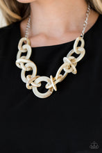 Load image into Gallery viewer, Paparazzi Chromatic Charm - Brown Faux Marble Acrylic - Silver Chain Necklace &amp; Earrings - $5 Jewelry with Ashley Swint