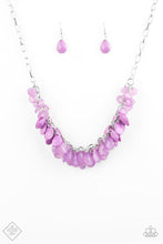 Load image into Gallery viewer, Paparazzi Colorfully Clustered - Purple - Necklace &amp; Earrings - Fashion Fix Exclusive July 2020 - $5 Jewelry with Ashley Swint