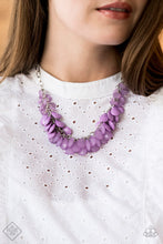 Load image into Gallery viewer, Paparazzi Colorfully Clustered - Purple - Necklace &amp; Earrings - Fashion Fix Exclusive July 2020 - $5 Jewelry with Ashley Swint