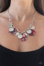 Load image into Gallery viewer, Paparazzi Confetti Confection - Pink - Acrylic Discs - Silver Chains - Necklace &amp; Earrings - $5 Jewelry with Ashley Swint
