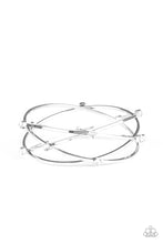 Load image into Gallery viewer, Paparazzi Cosmic Sparkle - White - Rhinestones - Bracelet - $5 Jewelry with Ashley Swint