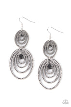 Load image into Gallery viewer, PRE-ORDER - Paparazzi Cosmic Twirl - Black - Earrings - $5 Jewelry with Ashley Swint