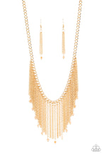 Load image into Gallery viewer, Paparazzi Cue The Fireworks - Gold - Necklace &amp; Earrings - $5 Jewelry with Ashley Swint