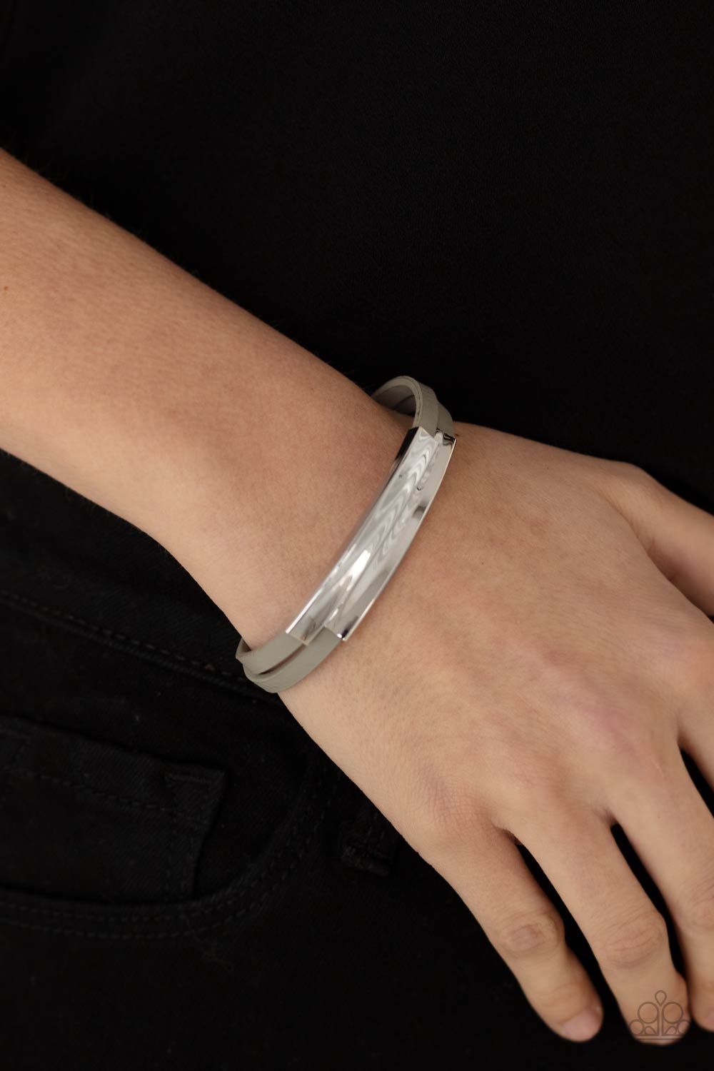 PRE-ORDER - Paparazzi Dangerously Divine - Silver - Magnetic Bracelet - $5 Jewelry with Ashley Swint