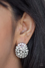 Load image into Gallery viewer, Paparazzi Daring Dazzle - White Rhinestones - Post Earrings - $5 Jewelry with Ashley Swint