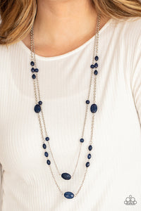 PRE-ORDER - Paparazzi Day Trip Delights - Blue - Necklace & Earrings - $5 Jewelry with Ashley Swint