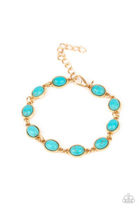 Paparazzi Desert Day Trip - Blue - Bracelet - $5 Jewelry with Ashley Swint