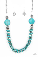 Load image into Gallery viewer, PRE-ORDER - Paparazzi Desert Revival - Blue Turquoise Stone - Necklace &amp; Earrings - $5 Jewelry with Ashley Swint