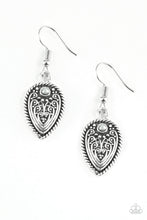 Load image into Gallery viewer, Paparazzi Distance PASTURE - Silver Teardrop - Earrings - $5 Jewelry With Ashley Swint