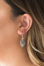 Load image into Gallery viewer, Paparazzi Distance PASTURE - Silver Teardrop - Earrings - $5 Jewelry With Ashley Swint