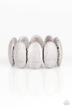 Load image into Gallery viewer, Paparazzi Dramatically Nomadic - Silver - Gray Stones - Stretchy Bracelet - $5 Jewelry With Ashley Swint