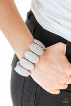 Load image into Gallery viewer, Paparazzi Dramatically Nomadic - Silver - Gray Stones - Stretchy Bracelet - $5 Jewelry With Ashley Swint