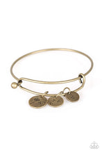 Load image into Gallery viewer, Paparazzi Dreamy Dandelions - Brass - Dandelion &amp; Floral Charms - Bracelet - $5 Jewelry with Ashley Swint