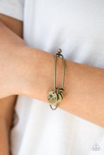 Load image into Gallery viewer, Paparazzi Dreamy Dandelions - Brass - Dandelion &amp; Floral Charms - Bracelet - $5 Jewelry with Ashley Swint