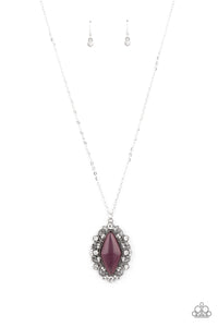 PRE-ORDER - Paparazzi Exquisitely Enchanted - Purple - Necklace & Earrings - $5 Jewelry with Ashley Swint