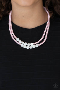 PRE-ORDER - Paparazzi Extended STAYCATION - Pink - Necklace & Earrings - $5 Jewelry with Ashley Swint