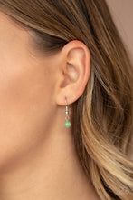 Load image into Gallery viewer, Paparazzi Fashion Flaunt - Green - Cat&#39;s Eye Moonstone - Necklace &amp; Earrings - Life of the Party Exclusive July 2020 - $5 Jewelry with Ashley Swint