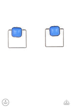 Load image into Gallery viewer, PRE-ORDER - Paparazzi FLAIR and Square - Blue - Double Sided Earrings - $5 Jewelry with Ashley Swint