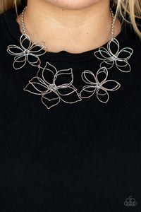 Paparazzi Flower Garden Fashionista - Silver PRE ORDER - $5 Jewelry with Ashley Swint