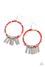 Load image into Gallery viewer, PRE-ORDER - Paparazzi Garden Chimes - Red - Earrings - $5 Jewelry with Ashley Swint