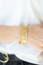 Load image into Gallery viewer, Paparazzi Glaze Daze - Yellow - Cuff Bracelet - $5 Jewelry with Ashley Swint