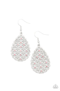 Paparazzi Glorious Gardens - Pink - Earrings - $5 Jewelry with Ashley Swint